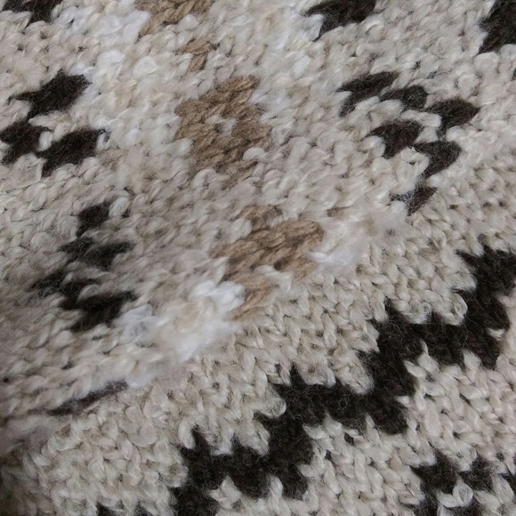 Sonoma Natural Marbled Wool Turtleneck Long Sleeve Pullover Fair Isle Sweater - Picture 6 of 8